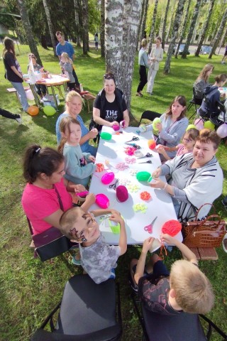 Dalība bērnu pasākumā "Kopā vasarā" Naujenē 